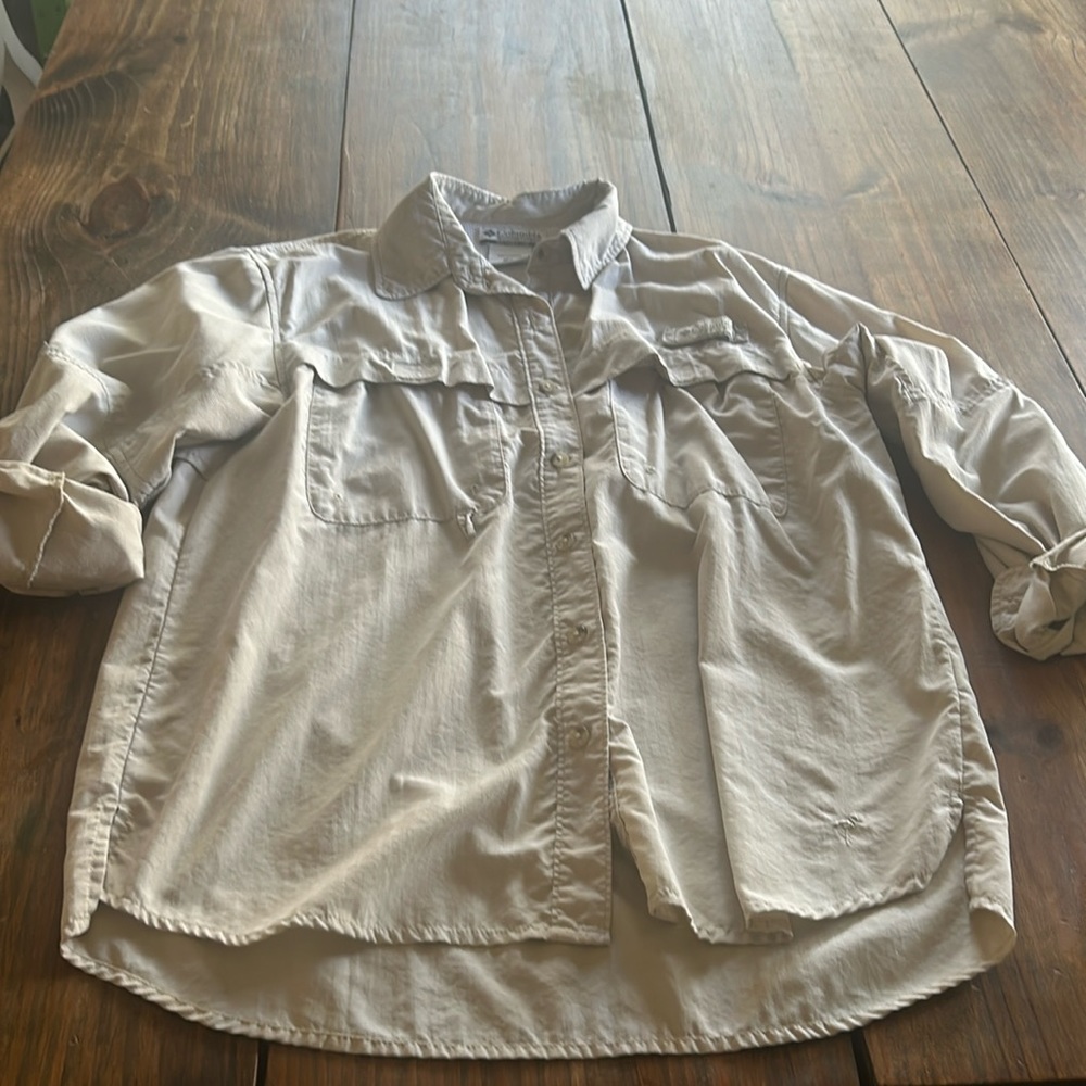 Columbia Bahama shirt long sleeve size small